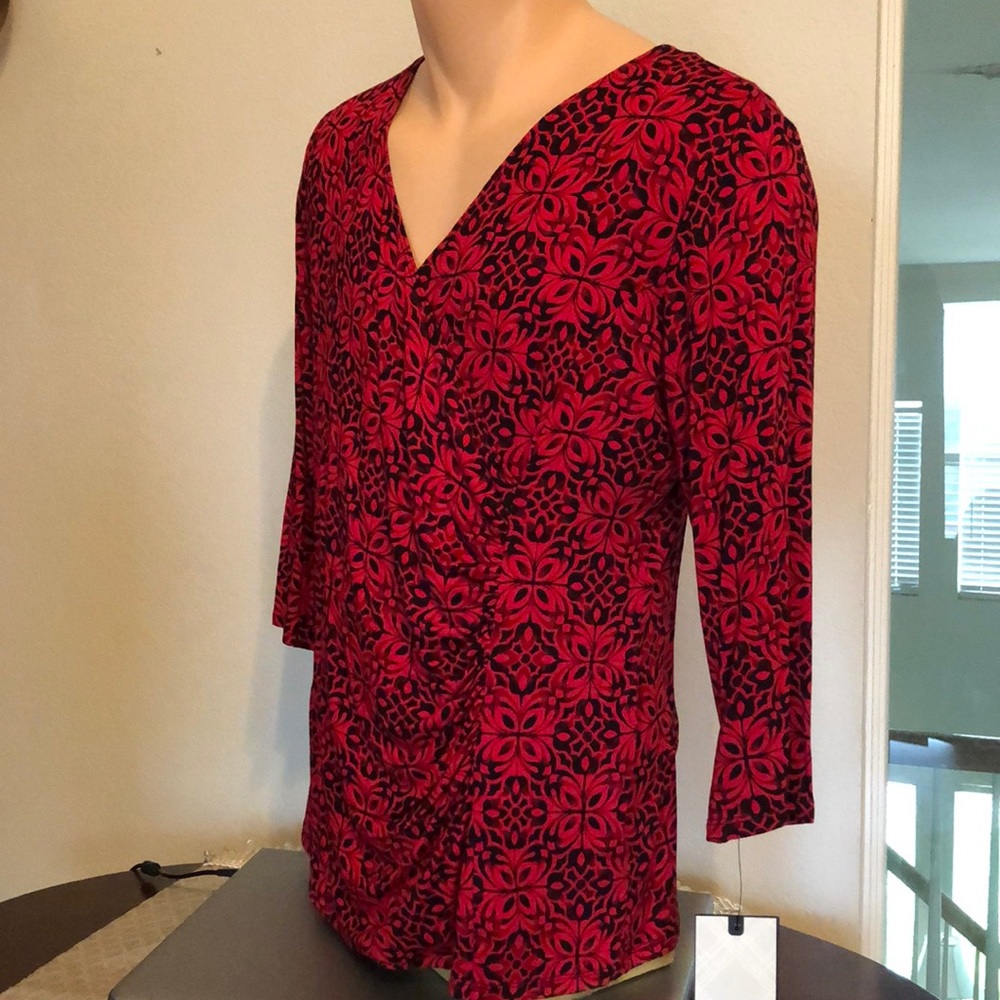 Dana Buchman blouse Large NWT